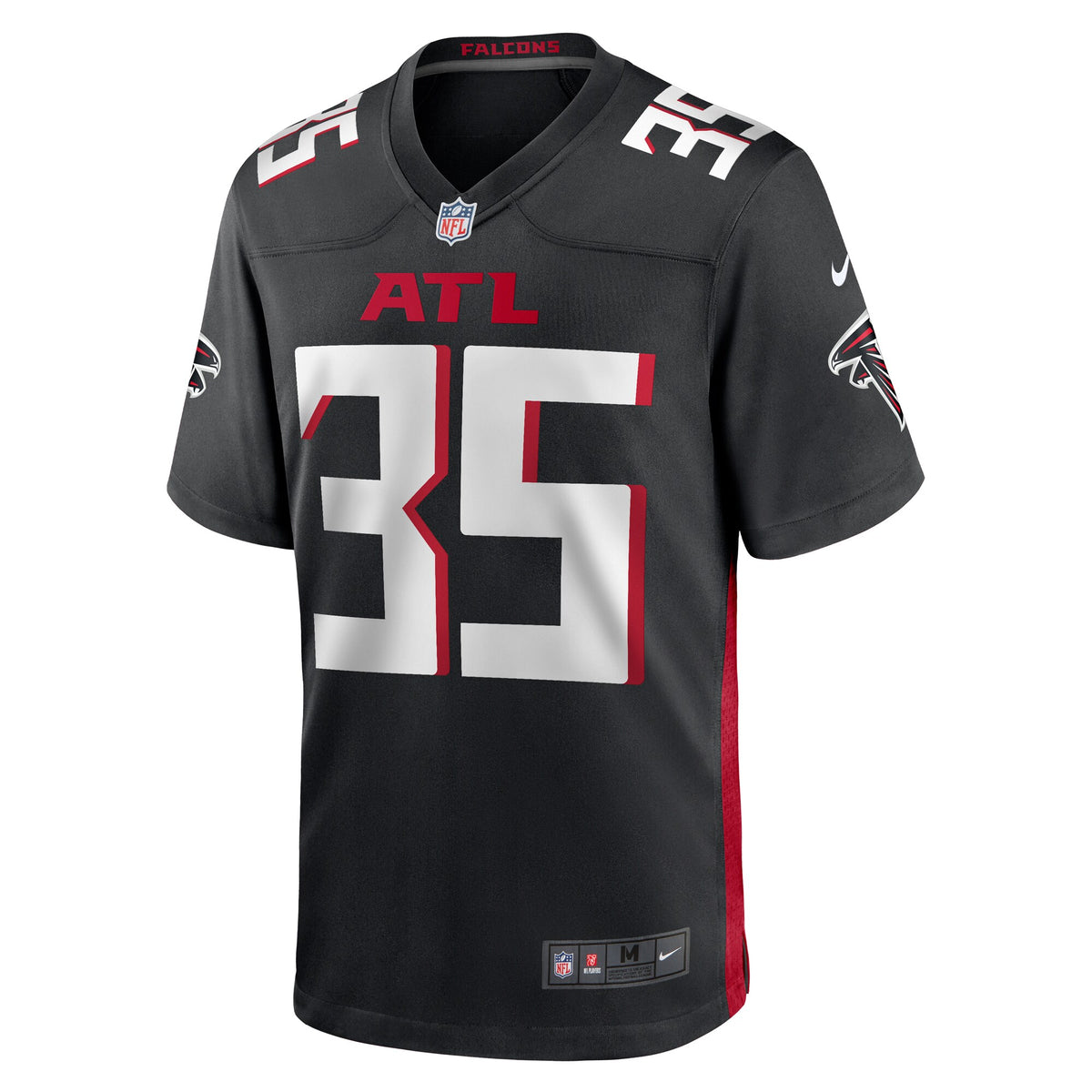 Atlanta Falcons Natrone Brooks Nike Black Team Game Jersey