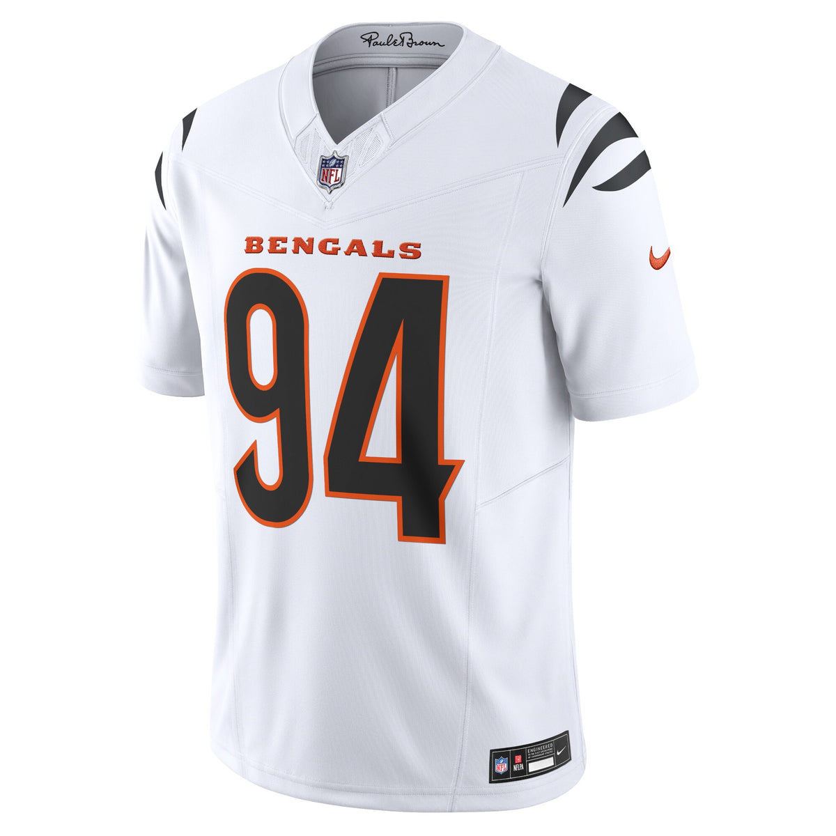 Cincinnati Bengals Sam Hubbard Nike White Vapor F.U.S.E. Limited Jersey