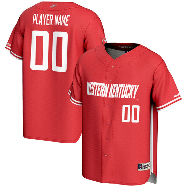 Western Kentucky Hilltoppers GameDay Greats NIL Pick-A-Player Lightweight Baseball Jersey - Red