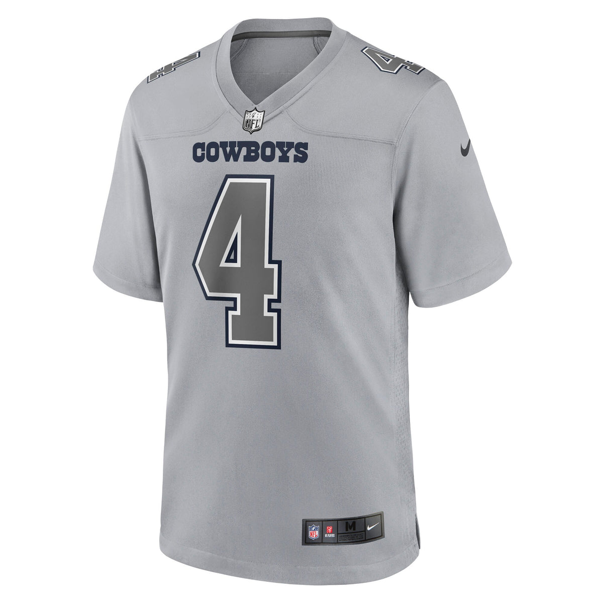 Dallas Cowboys Dak Prescott Nike Gray Atmosphere Fashion Game Jersey
