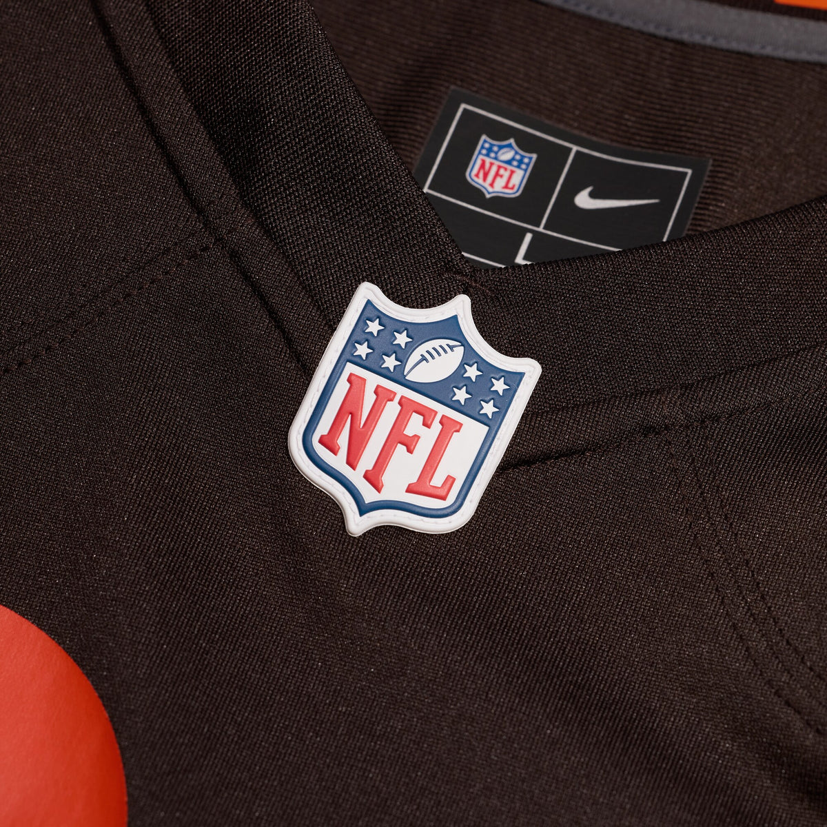Cleveland Browns Spencer Fano Nike Brown 2026 NFL Draft First Round Pick No. 9 Alpha Dawg Alternate Game Jersey