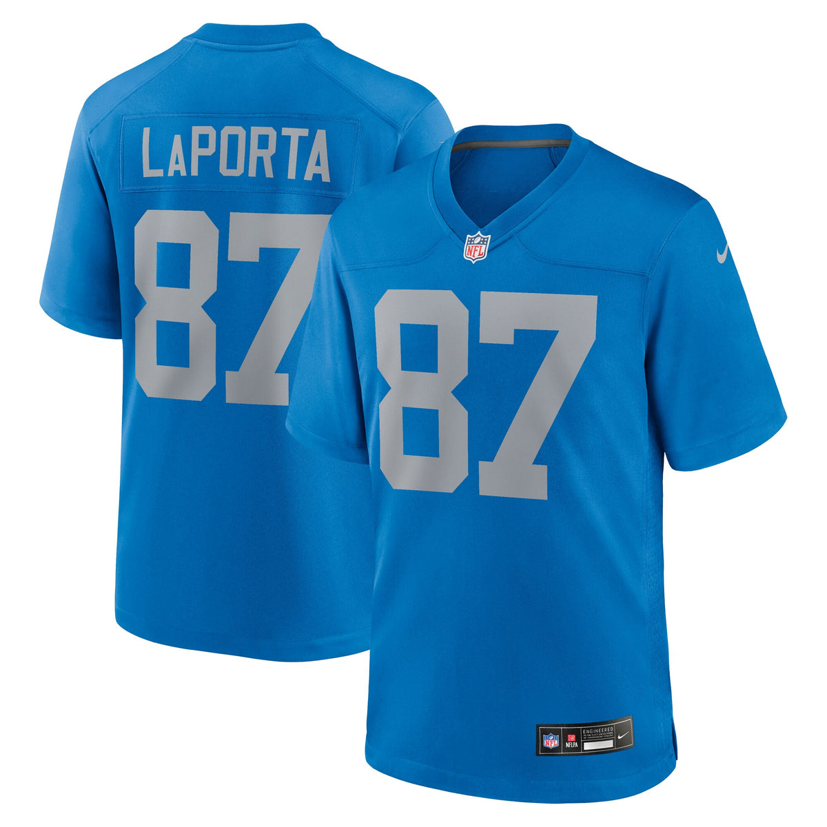 Detroit Lions Sam LaPorta Nike Blue Alternate Game Jersey