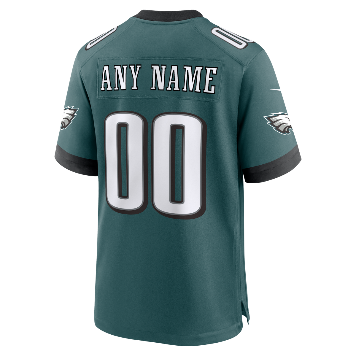 Philadelphia Eagles Nike Midnight Green Team Custom Game Jersey