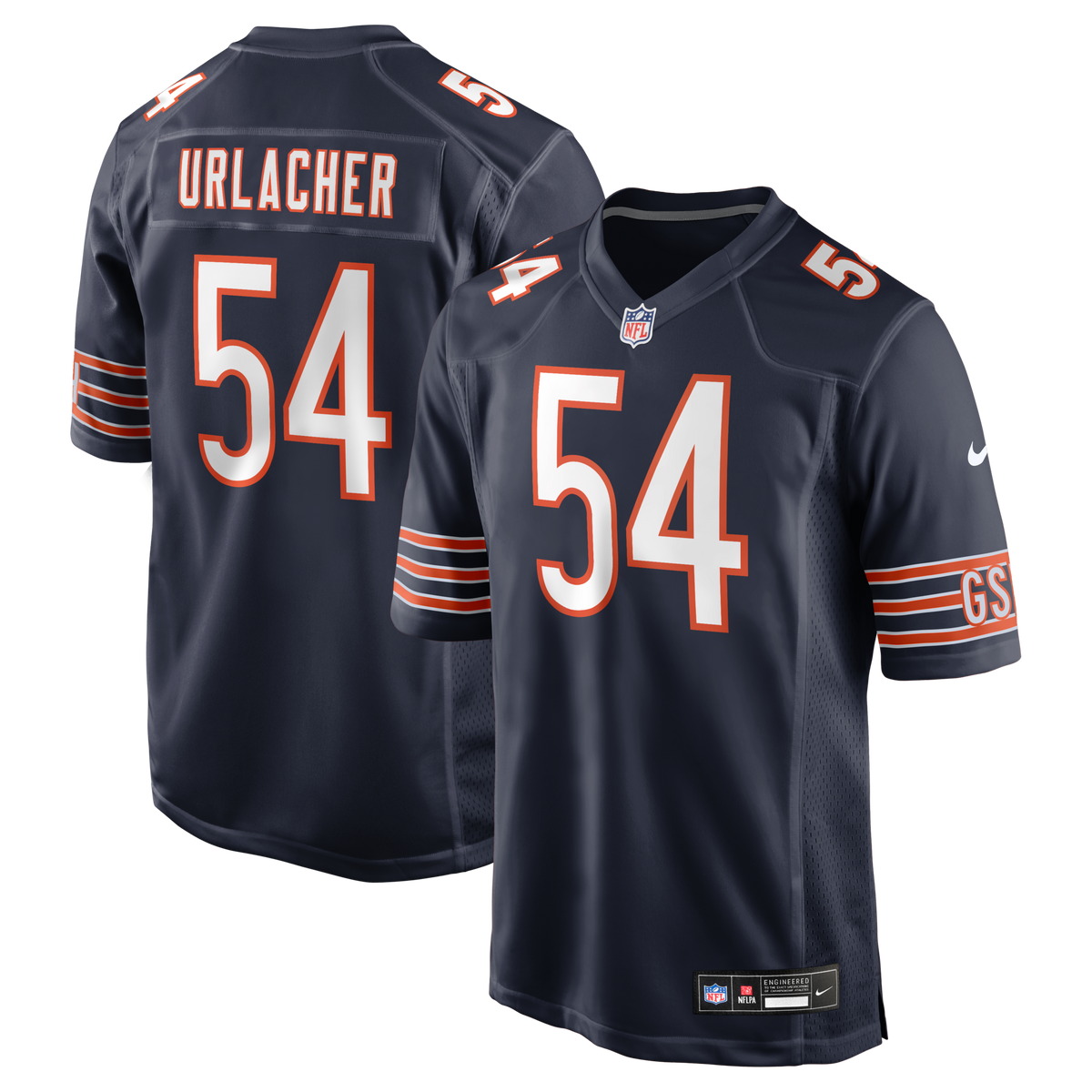 Chicago Bears Brian Urlacher Nike Navy Game Retired Player Jersey