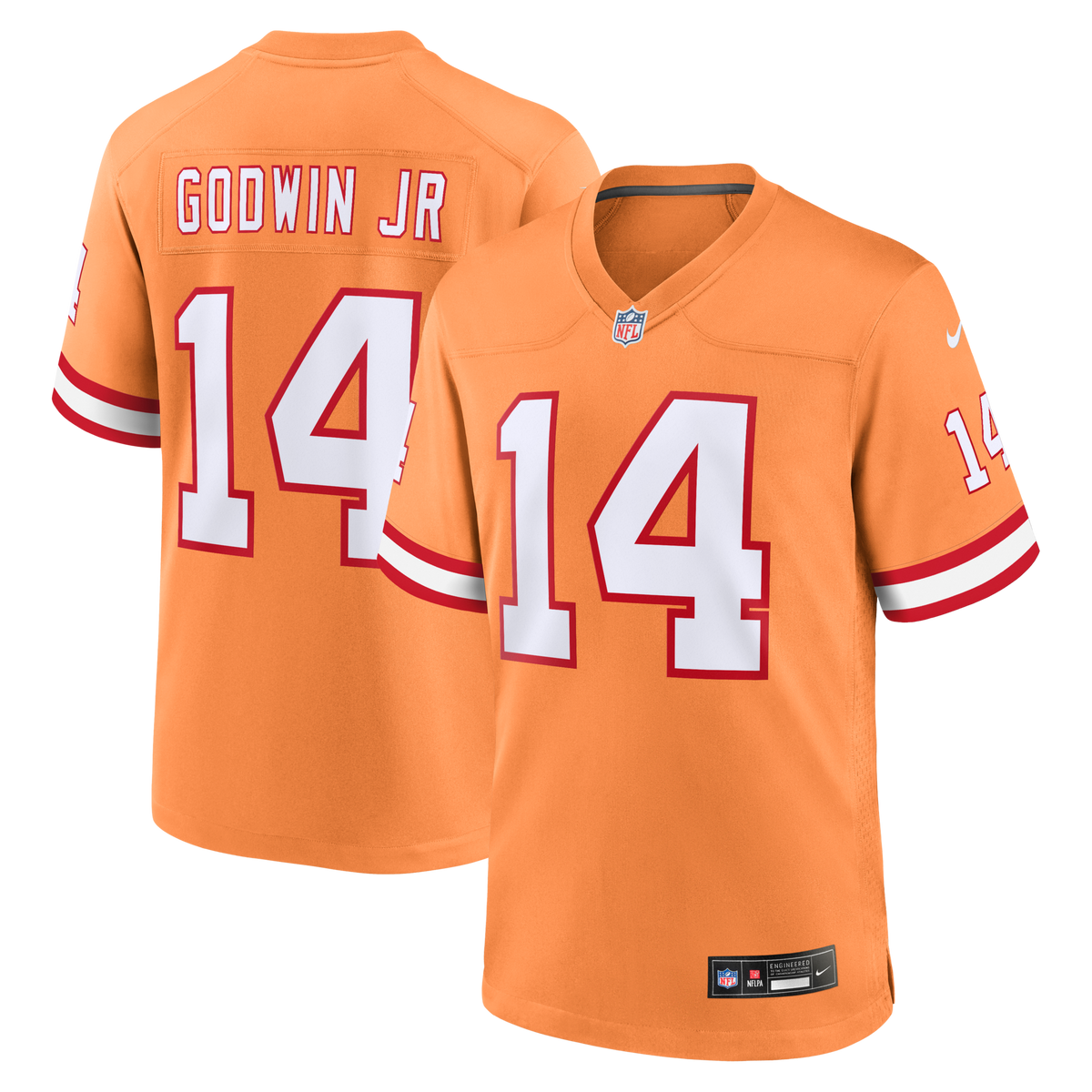 Tampa Bay Buccaneers Chris Godwin Jr. Nike Orange Alternate Game Player Jersey