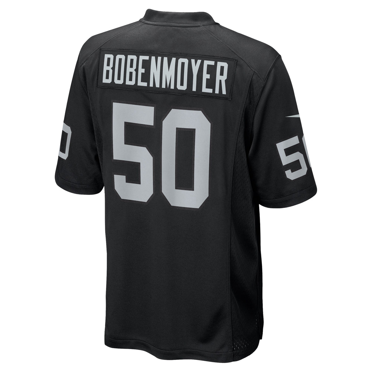 Las Vegas Raiders Jacob Bobenmoyer Nike Black Game Player Jersey