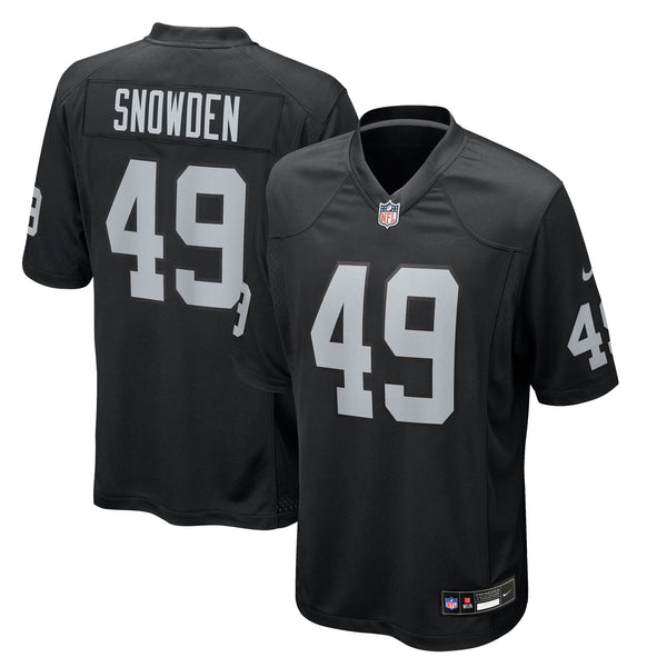 Las Vegas Raiders Charles Snowden Nike Black Team Game Jersey