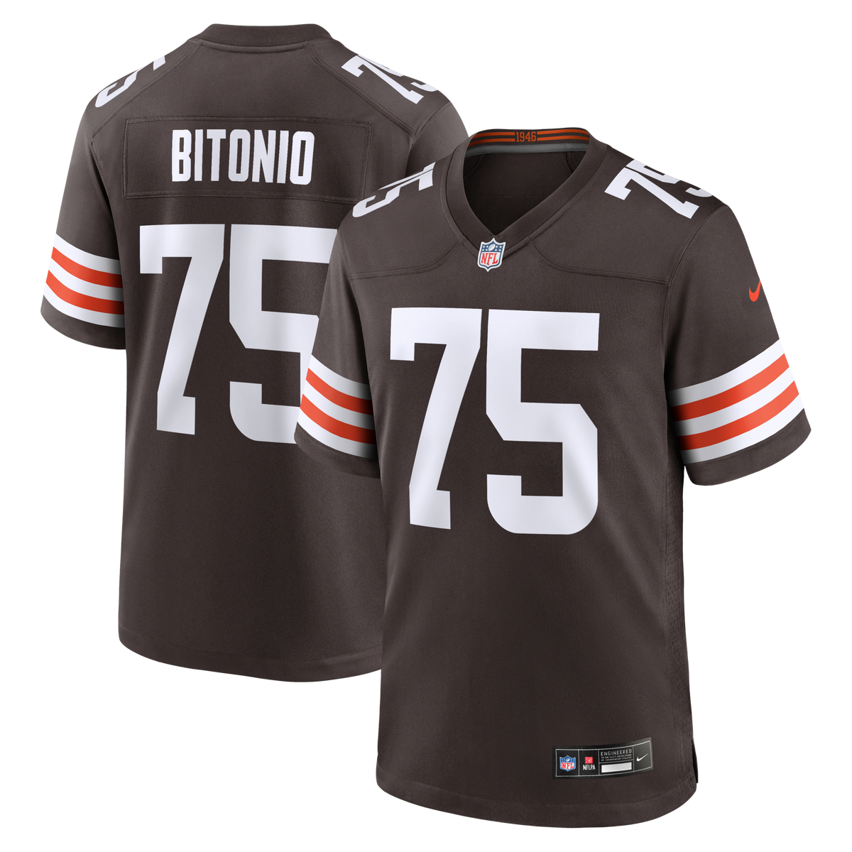 Cleveland Browns Joel Bitonio Nike Brown Game Jersey
