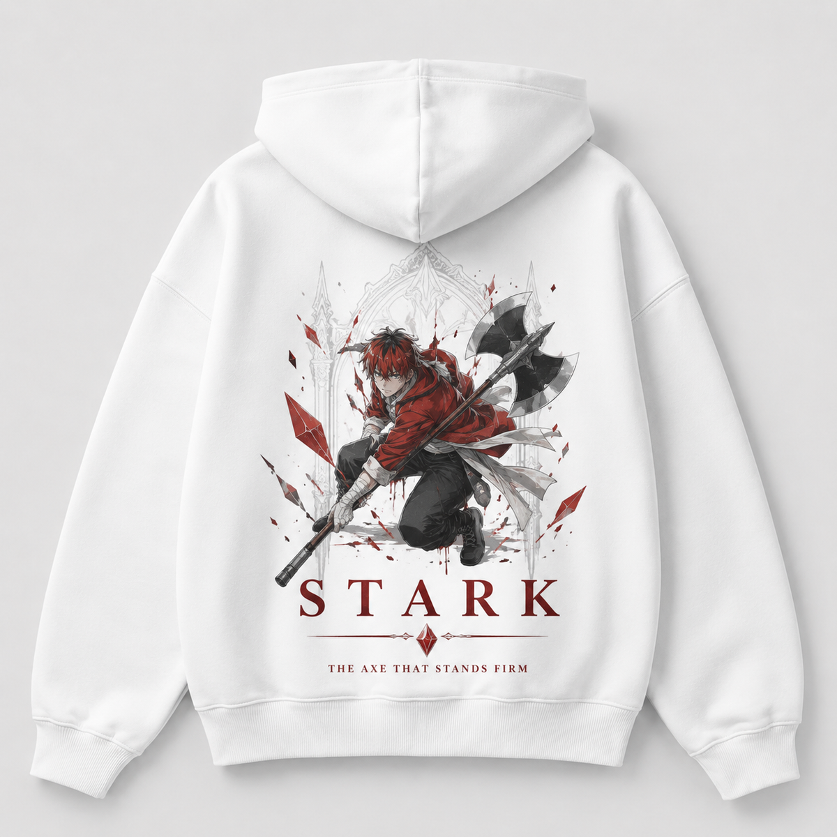 Black hoodie with Frieren, Fern, Stark & Himmel Beyond The Seasons graphic – photo 1