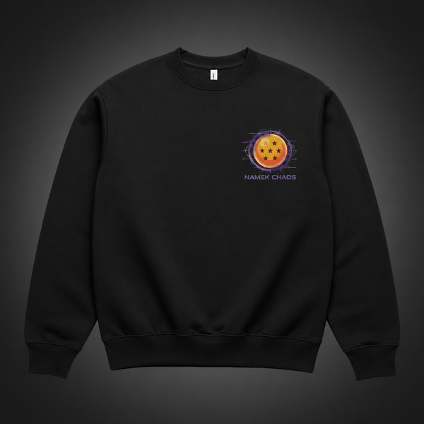 Black sweatshirt with Frieza Dragon Ball Namek Chaos graphic – photo 2