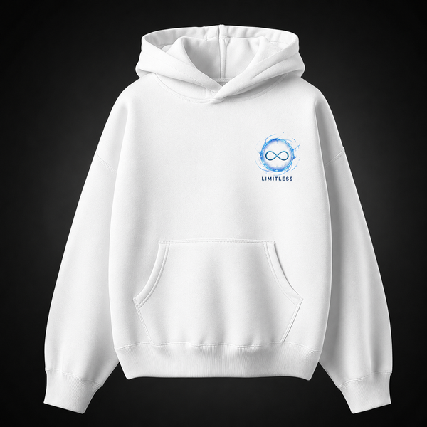 White hoodie with Gojo Satoru Jujutsu Kaisen The Honored One graphic – photo 2