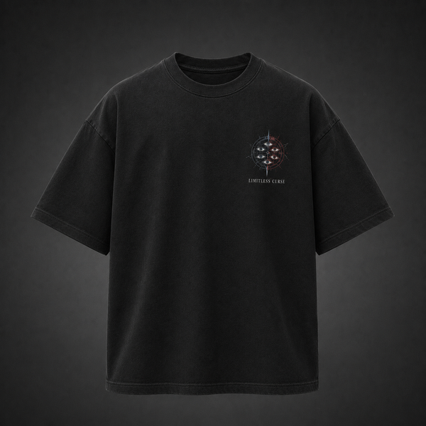 Black t-shirt with Gojo Satoru & Sukuna Jujutsu Kaisen Limitless Curse graphic – photo 2