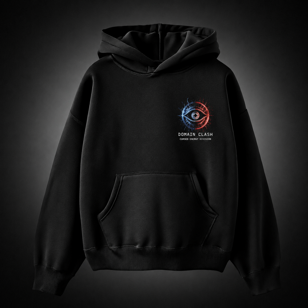 Black hoodie with Gojo Satoru & Sukuna Jujutsu Kaisen Limitless Vs Curses graphic – photo 2