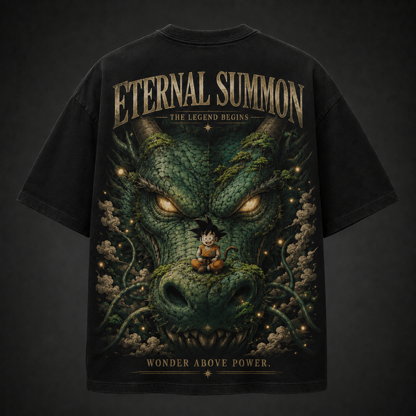 Black t-shirt with Goku Dragon Ball Eternal Summon graphic – photo 1