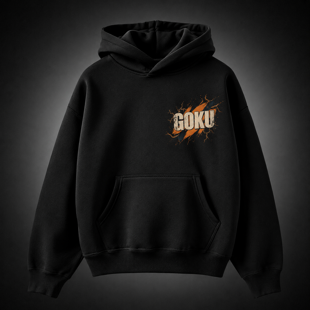 Black hoodie with Goku Dragon Ball Legend Awakened graphic – photo 2