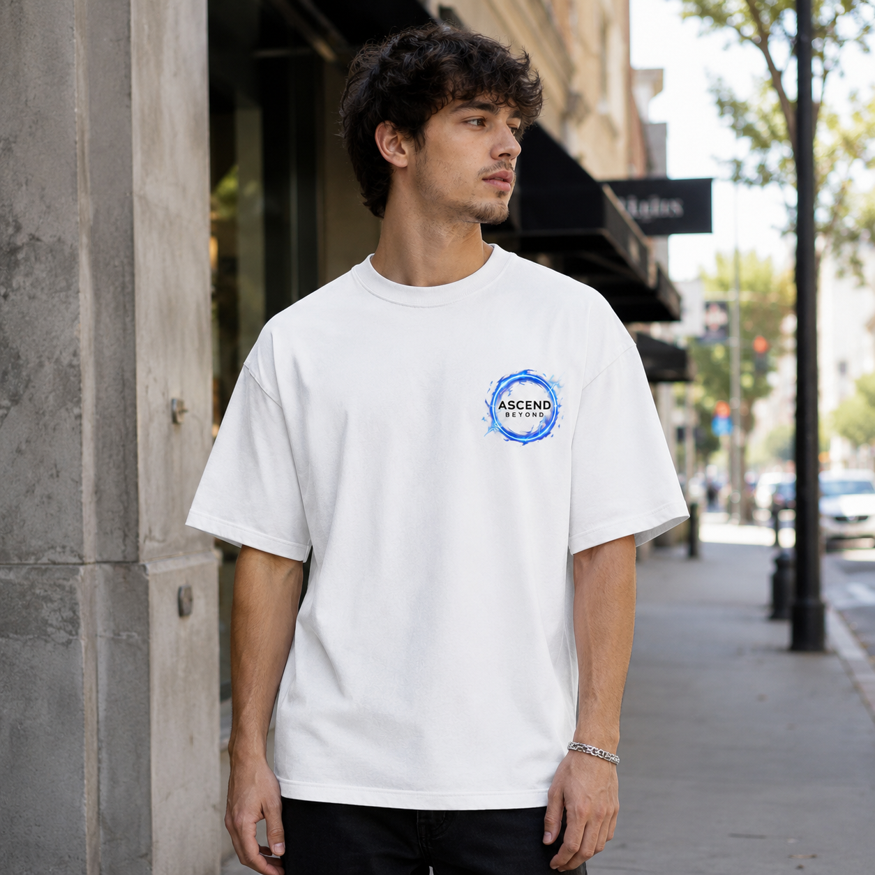 White t-shirt with Goku Dragon Ball Limit Breaker graphic – photo 4