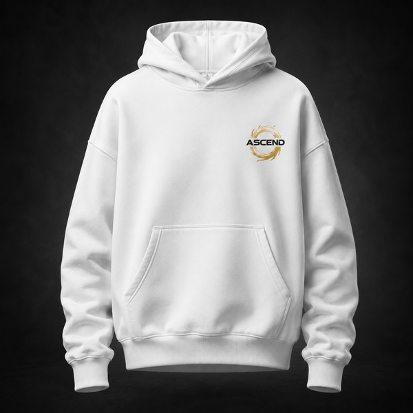 White hoodie with Goku Dragon Ball Saiyan Ascension graphic – photo 2