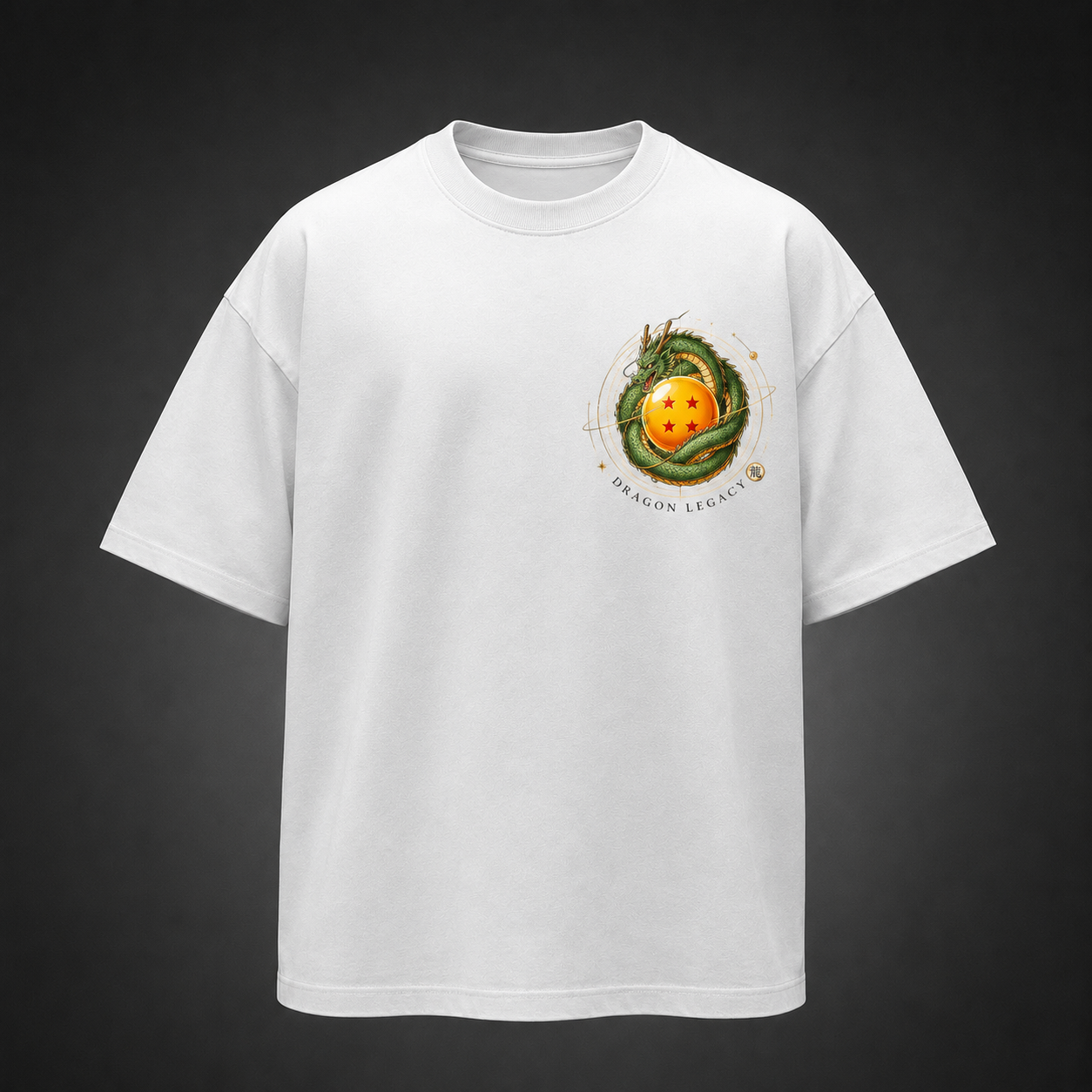 White t-shirt with Goku & Vegeta Dragon Ball Dragon Legacy graphic – photo 2
