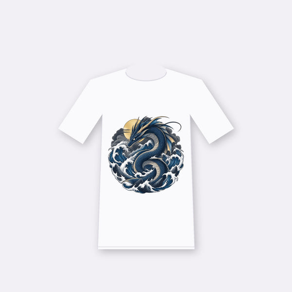 Inkstorm original anime-inspired graphic on a white oversize tee