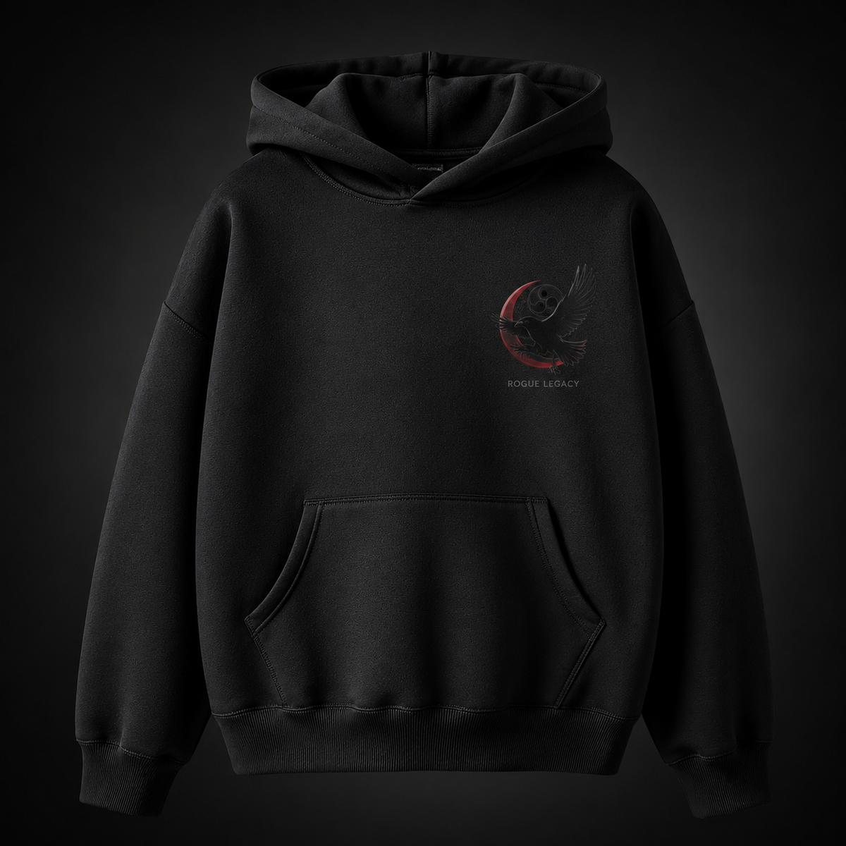 Black hoodie with Itachi Uchiha Naruto Crow Of The Night graphic – photo 2