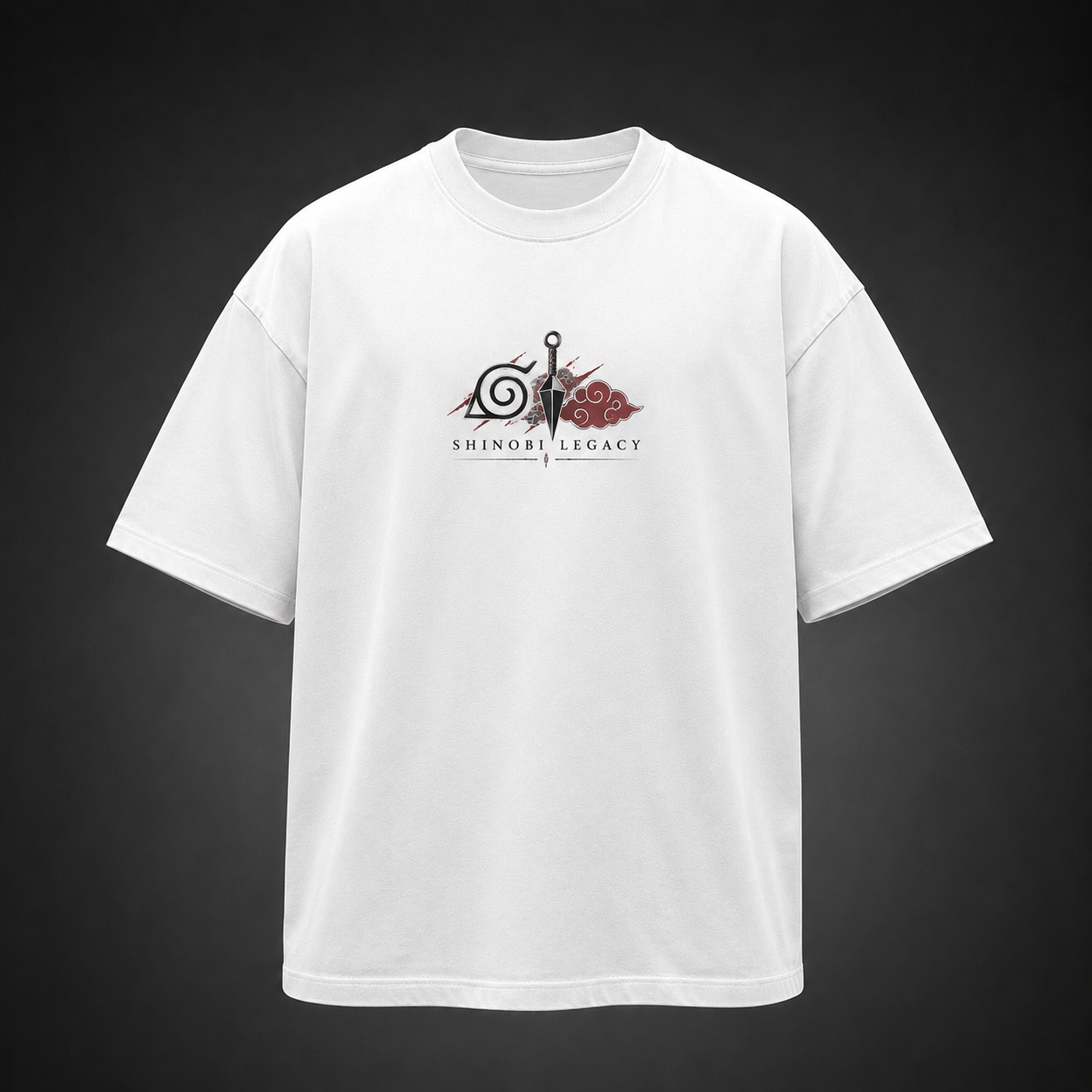 White t-shirt with Itachi Uchiha Naruto Curse Of Hatred graphic – photo 2