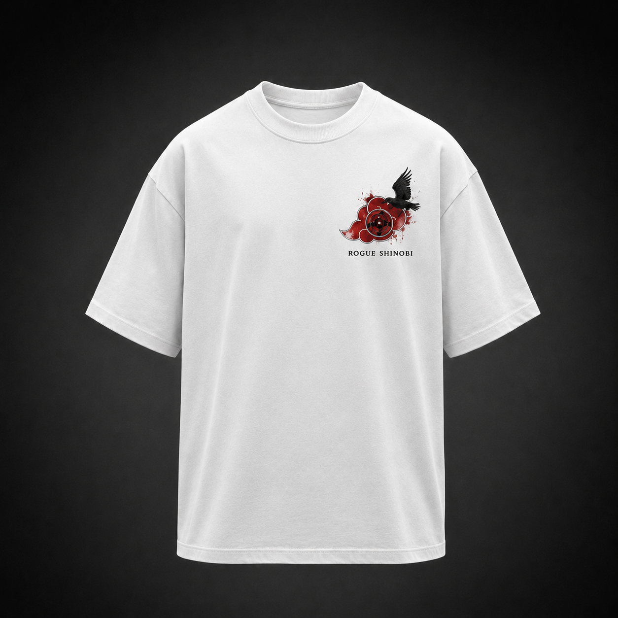 White t-shirt with Itachi Uchiha Naruto Eternal Genjutsu graphic – photo 2