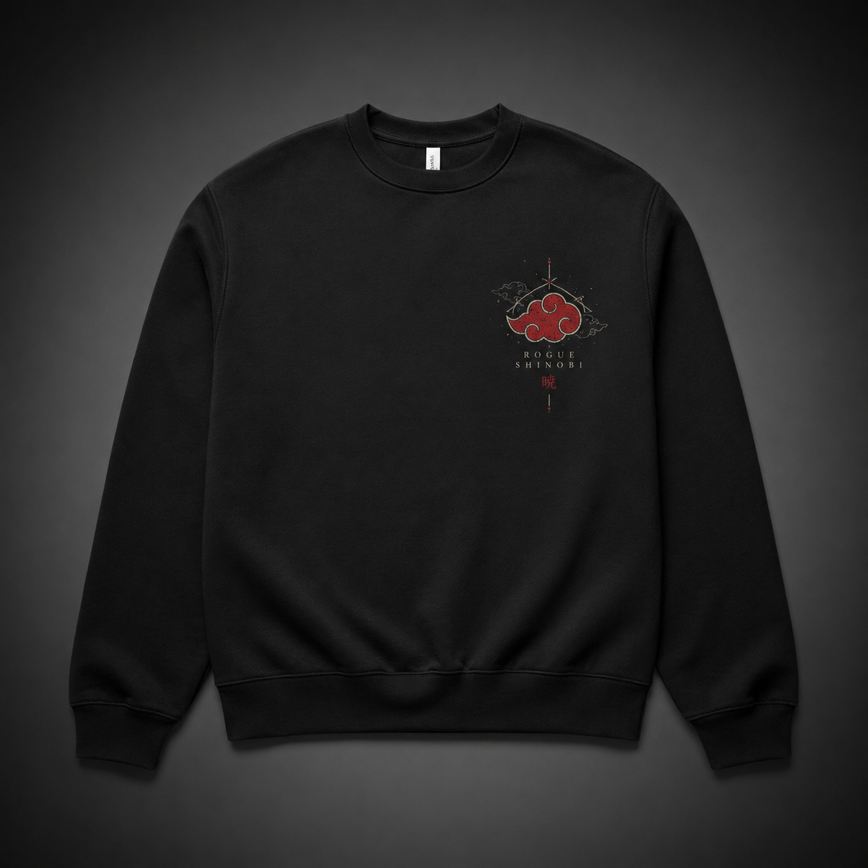 Black sweatshirt with Itachi Uchiha Naruto Rogue Shinobi Akatsuki graphic – photo 2