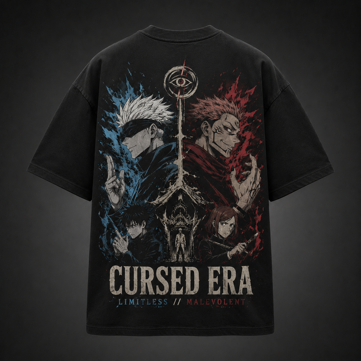 Black t-shirt with Jujutsu Kaisen Cursed Era graphic – photo 1