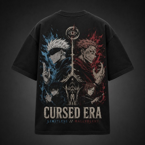 Black t-shirt with Jujutsu Kaisen Cursed Era graphic – photo 1