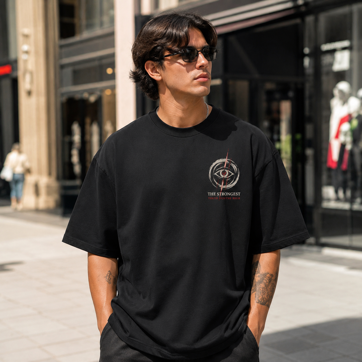 Black t-shirt with Jujutsu Kaisen Cursed Era graphic – photo 4
