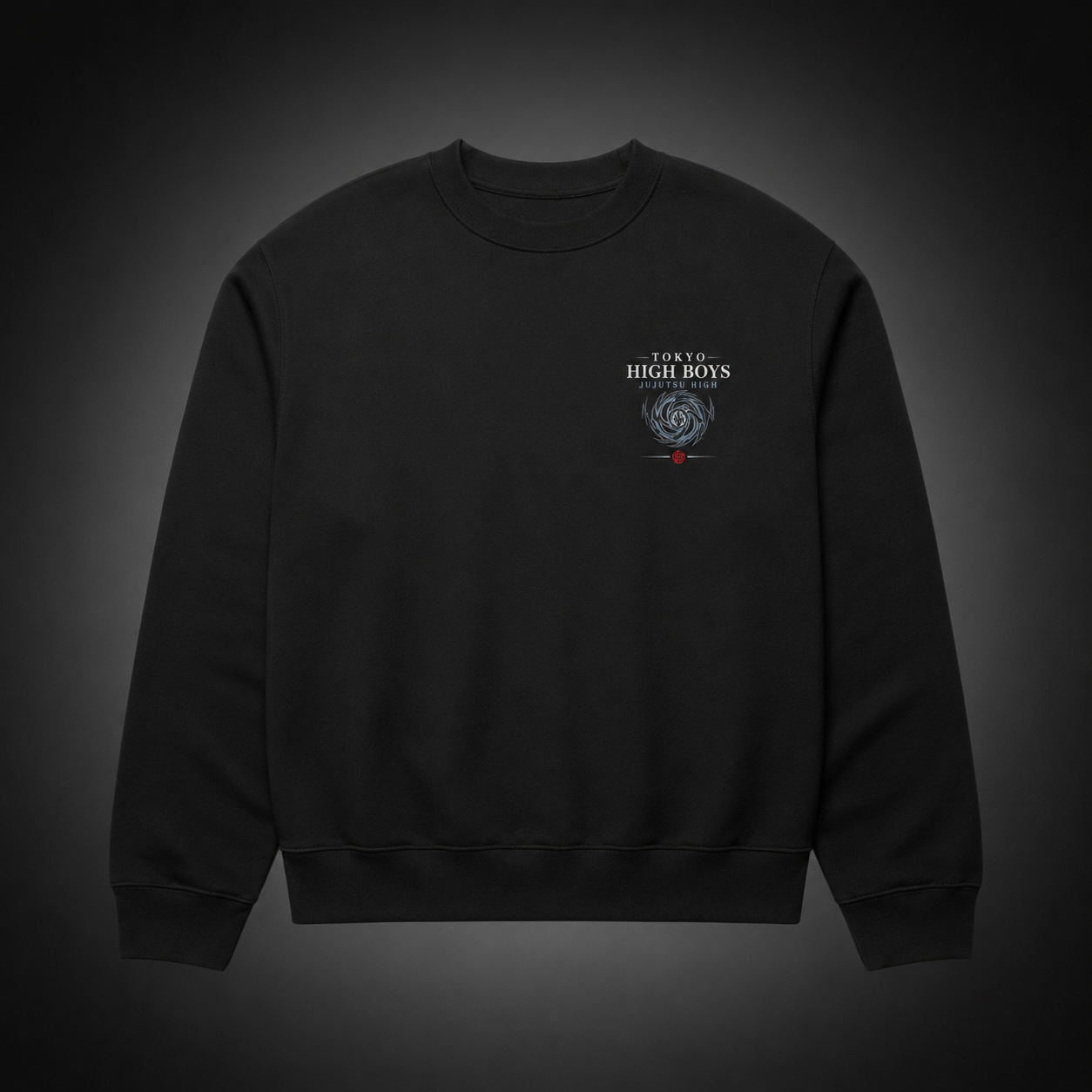 Black sweatshirt with Jujutsu Kaisen Tokyo High Boys graphic – photo 2
