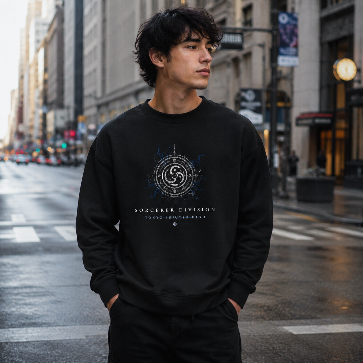 Black sweatshirt with Jujutsu Kaisen Tokyo Sorcerers graphic – photo 4