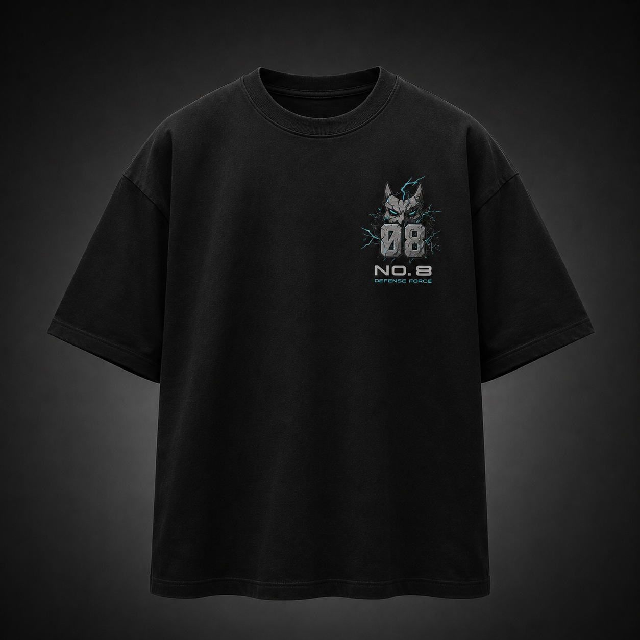 Black t-shirt with Kafka Hibino Kaiju No. 8 Kafka Hibino Split graphic – photo 2