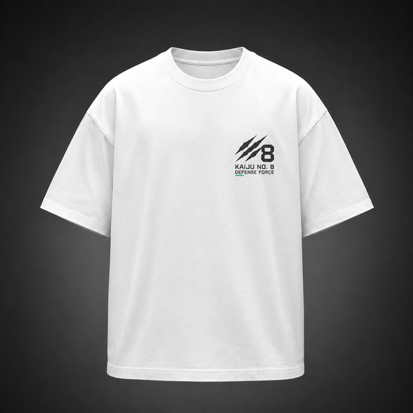 White t-shirt with Kaiju No. 8 Eighth Threat graphic – photo 2