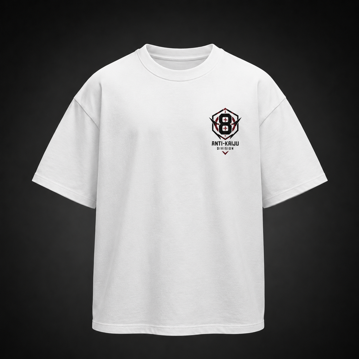 White t-shirt with Kaiju No. 8 The Monster Inside graphic – photo 2