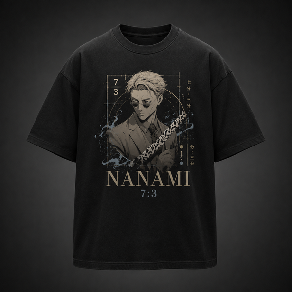 Black t-shirt with Kento Nanami Jujutsu Kaisen Ratio Sorcerer graphic – photo 2