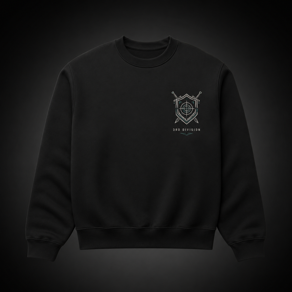 Black sweatshirt with Kikoru Shinomiya & Soshiro Hoshina Kaiju No. 8 Defend The City graphic – photo 2