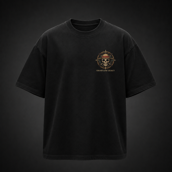 Black t-shirt with Monkey D. Luffy One Piece Inherit The Will graphic – photo 2
