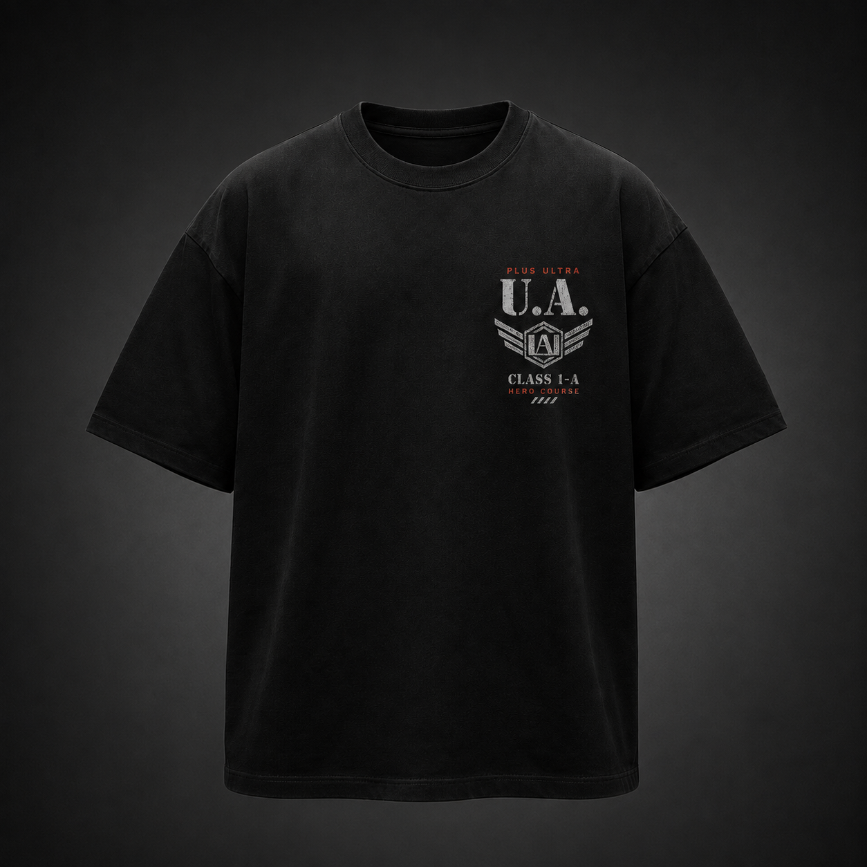 Black t-shirt with My Hero Academia U.A. High Hero Course graphic – photo 2