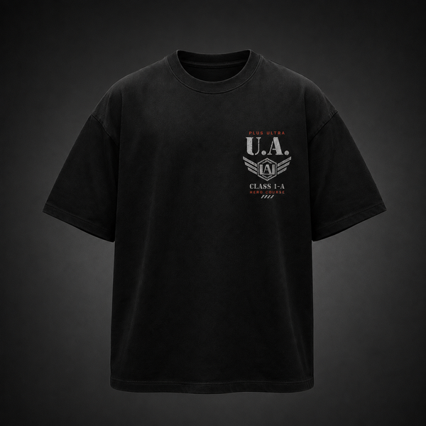 Black t-shirt with My Hero Academia U.A. High Hero Course graphic – photo 2
