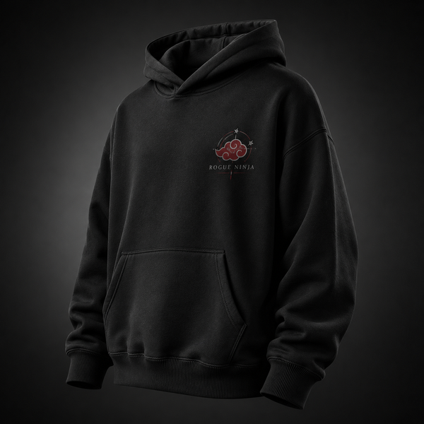 Black hoodie with Naruto Shadow Of The Leaf graphic – photo 1