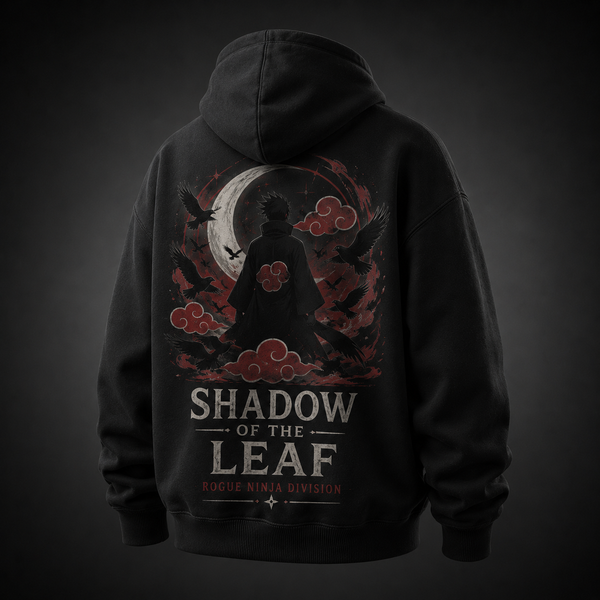 Black hoodie with Naruto Shadow Of The Leaf graphic – photo 2