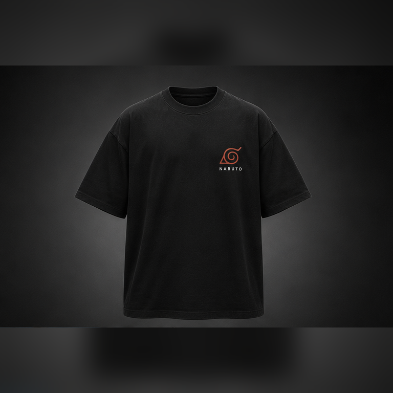 Black t-shirt with Naruto Uzumaki Naruto Ninja Never Gave Up graphic – photo 2