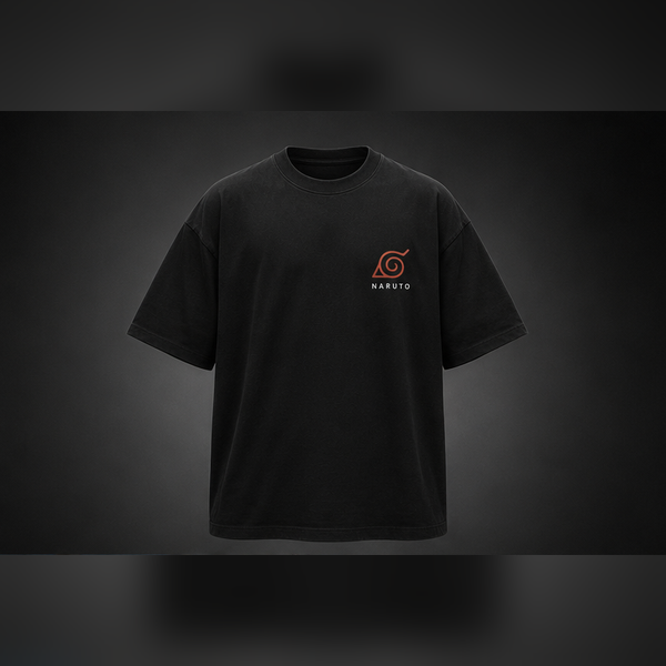 Black t-shirt with Naruto Uzumaki Naruto Ninja Never Gave Up graphic – photo 2