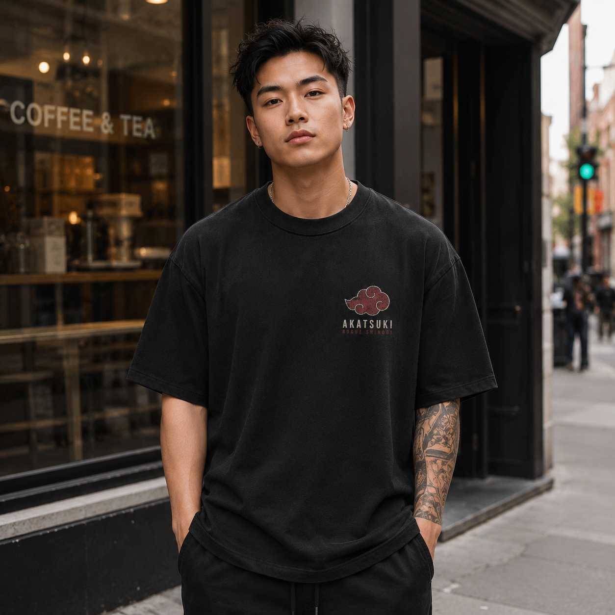 Black t-shirt with Naruto Uzumaki Naruto Shinobi Legacy Trio graphic – photo 4