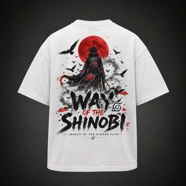 White t-shirt with Naruto Way Of The Shinobi graphic – photo 1