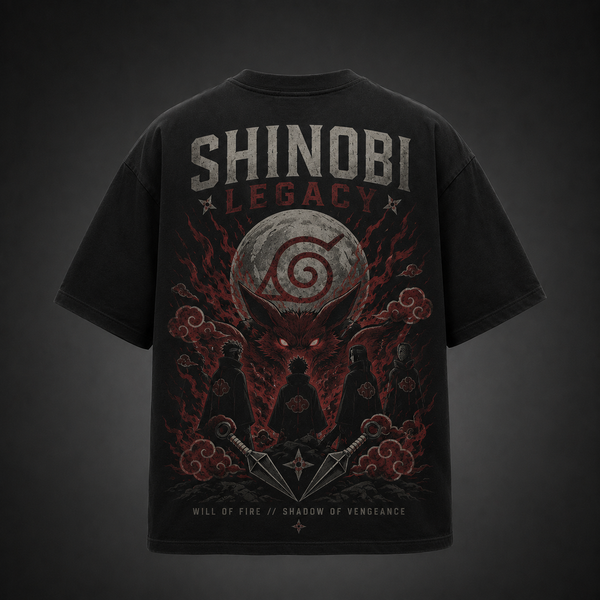 Black t-shirt with Naruto Will Of Fire graphic – photo 1
