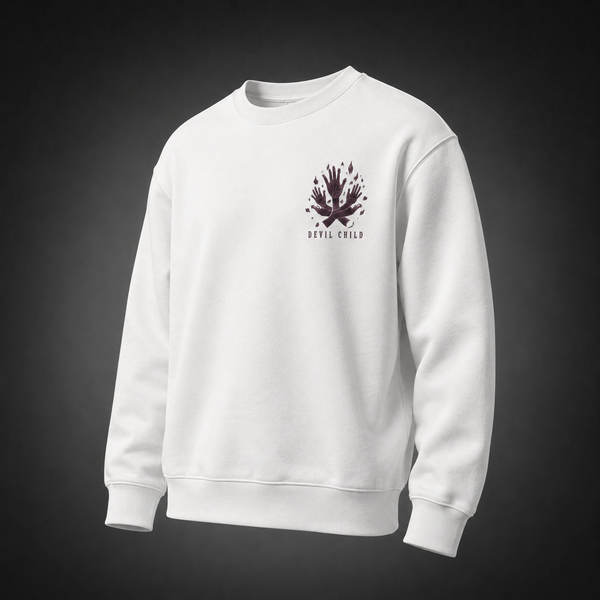 White sweatshirt with Nico Robin One Piece Demonio Fleur graphic – photo 2