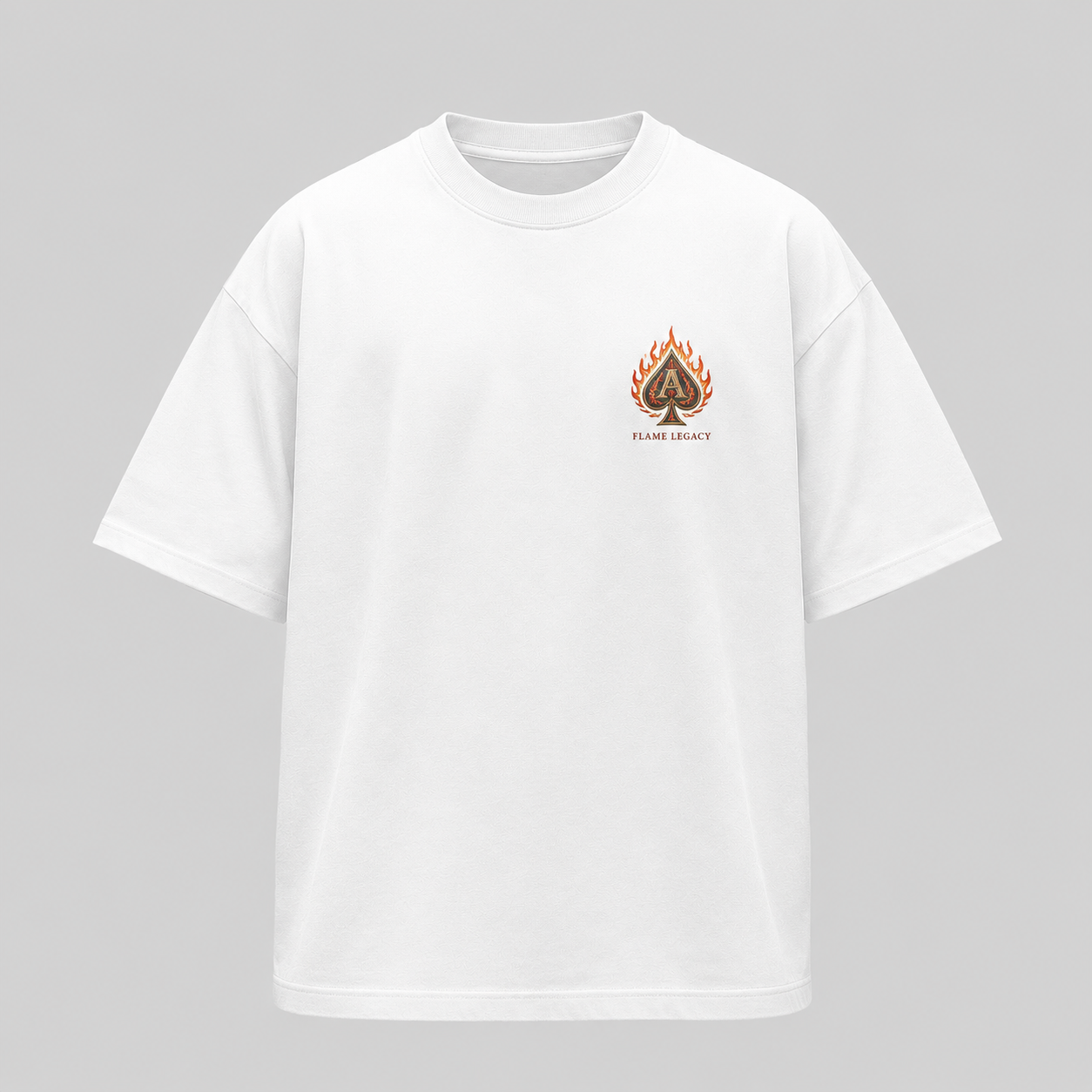 White t-shirt with Portgas D. Ace One Piece Flame Legacy graphic – photo 1