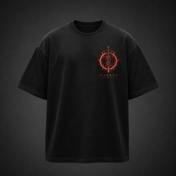 Black t-shirt with Rengoku Kyojuro Demon Slayer Blazing Destiny graphic – photo 2